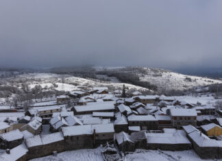 Um dia de neve em Lavradas